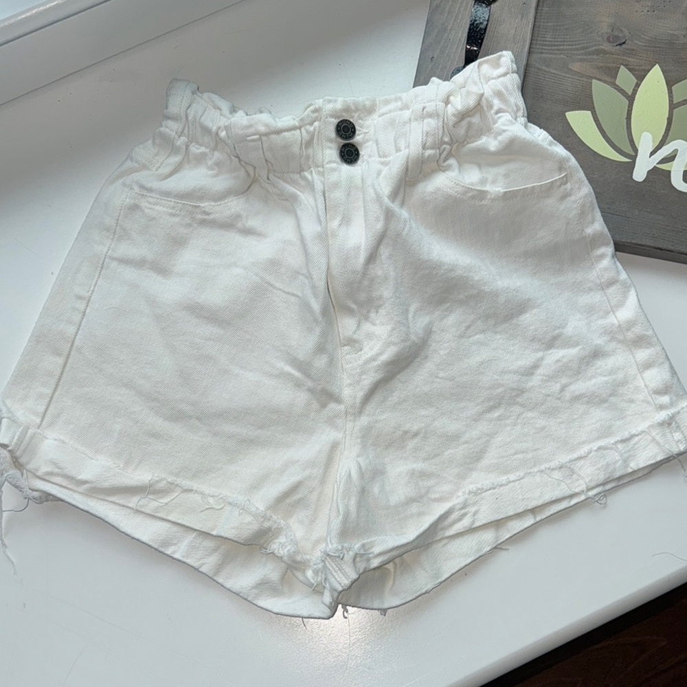 Women's White Casual Shorts MUMU